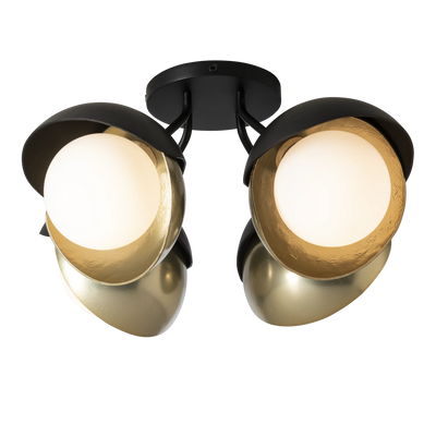 Brooklyn 4-Light Double Shade Semi-Flush