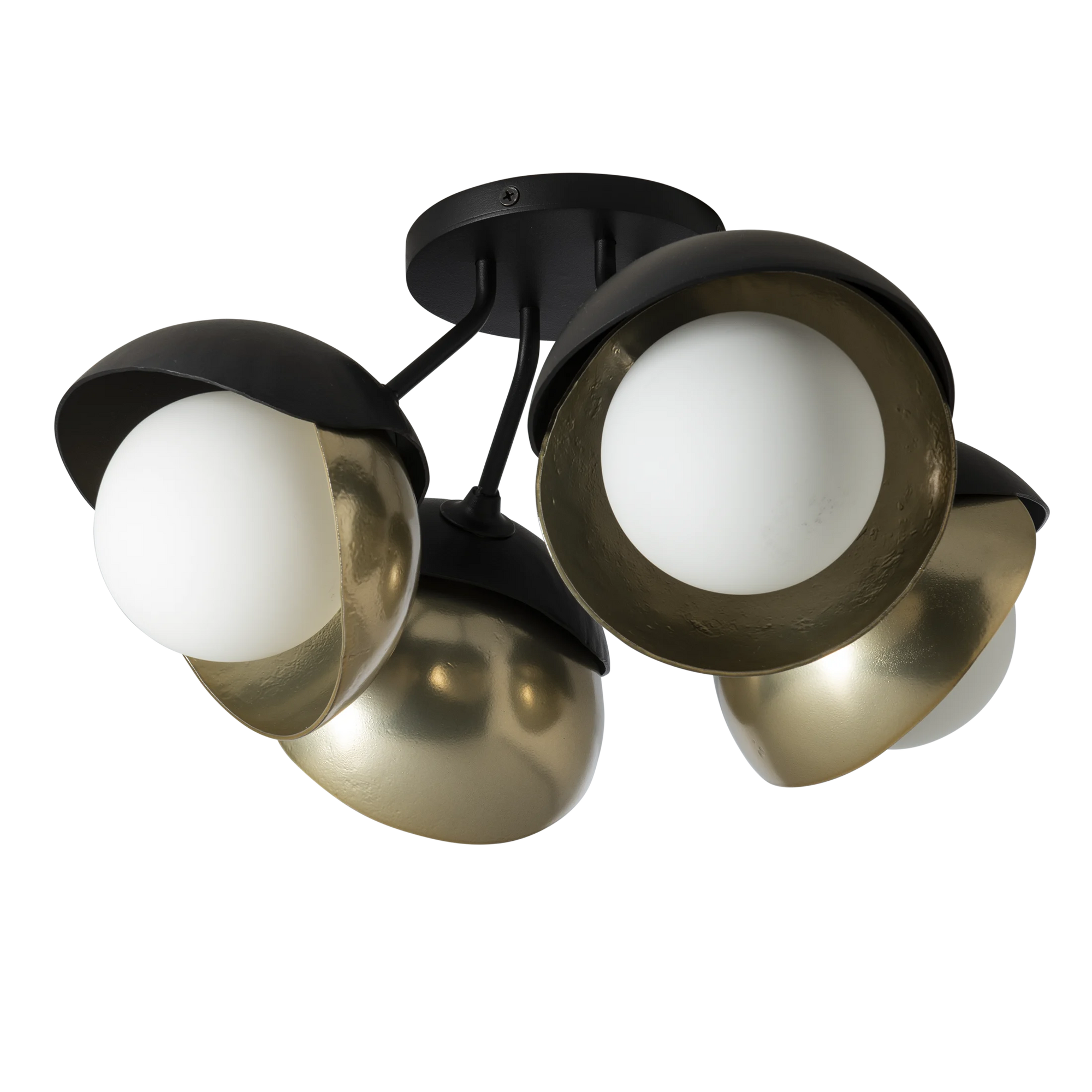 Brooklyn 4-Light Double Shade Semi-Flush