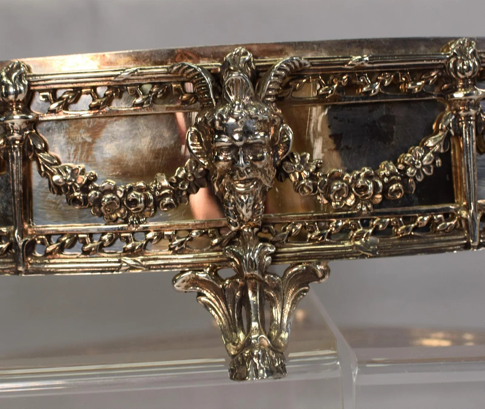 Oval Plated Silver Centerpiece