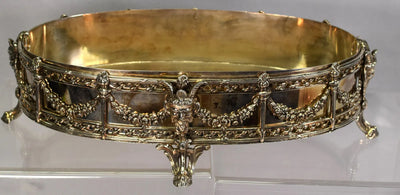 Oval Plated Silver Centerpiece