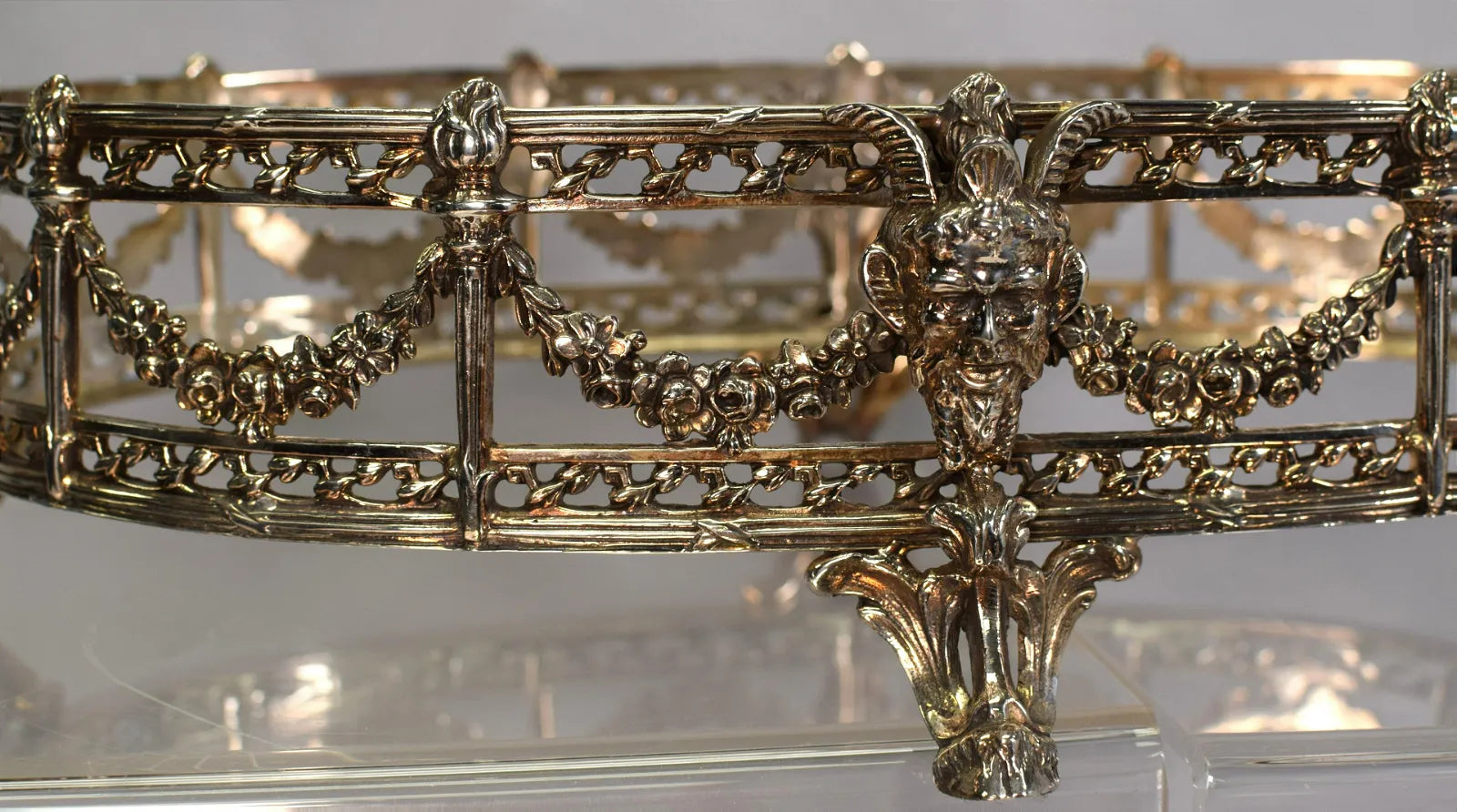 Oval Plated Silver Centerpiece