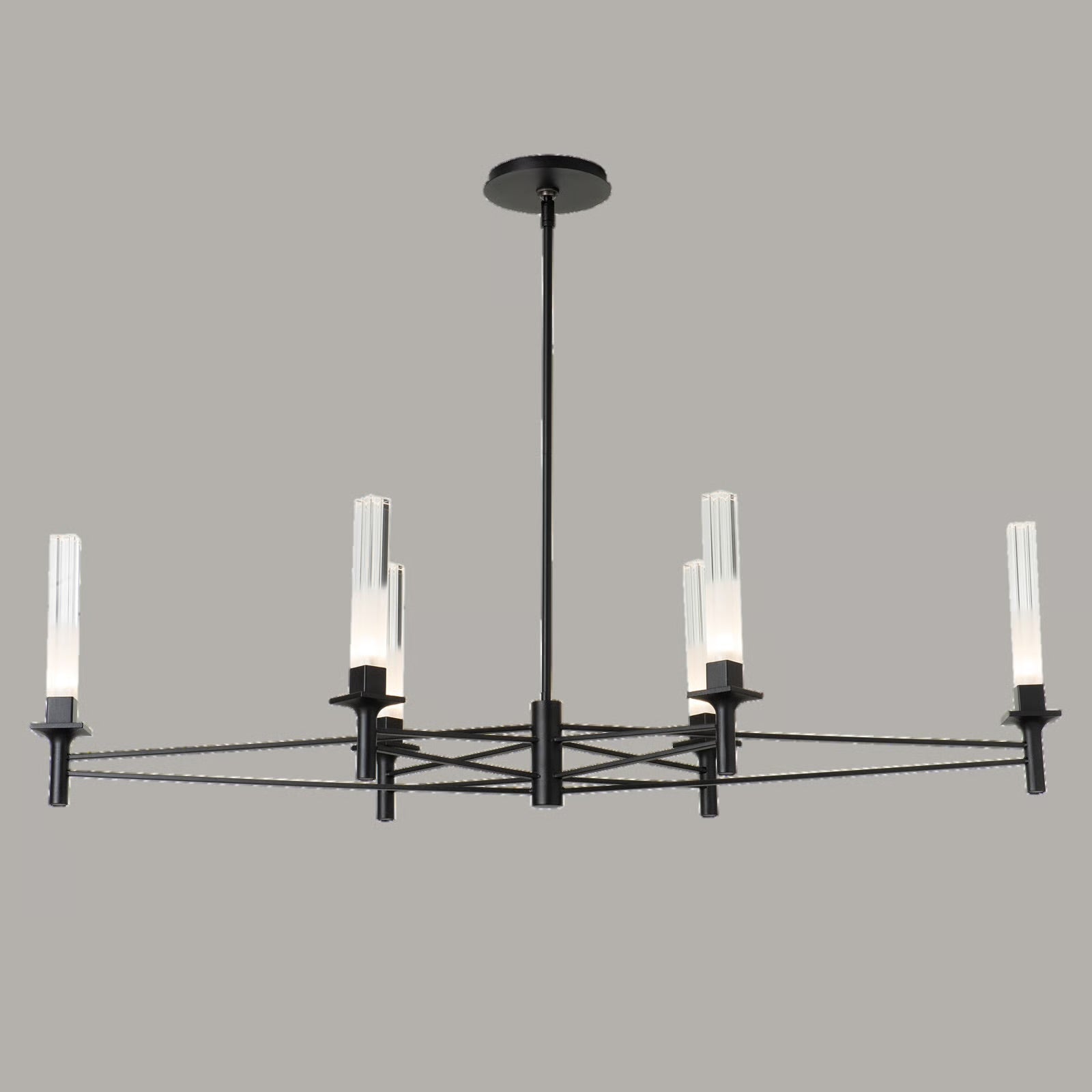 Truss 6-Arm Linear Chandelier