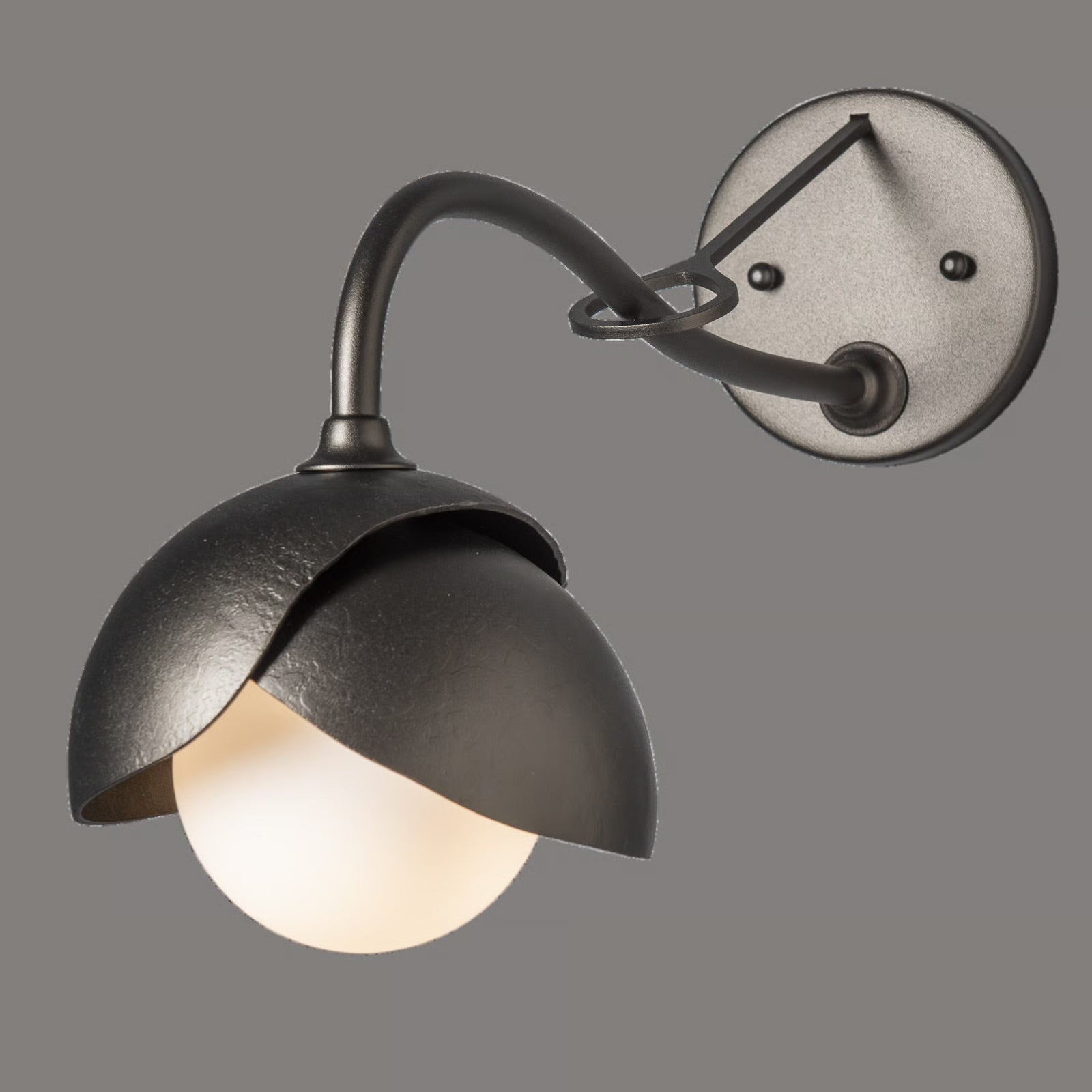Brooklyn 1-Light Double Shade Long-Arm Sconce