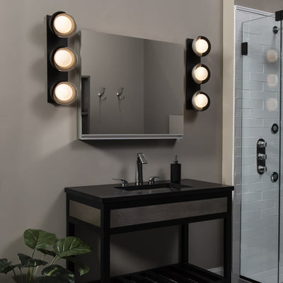 Brooklyn 3-Light Straight Double Shade Bath Sconce