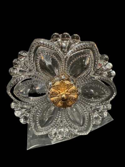 Glass Medallion Victorian Drapery Tieback Holders