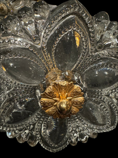 Glass Medallion Victorian Drapery Tieback Holders