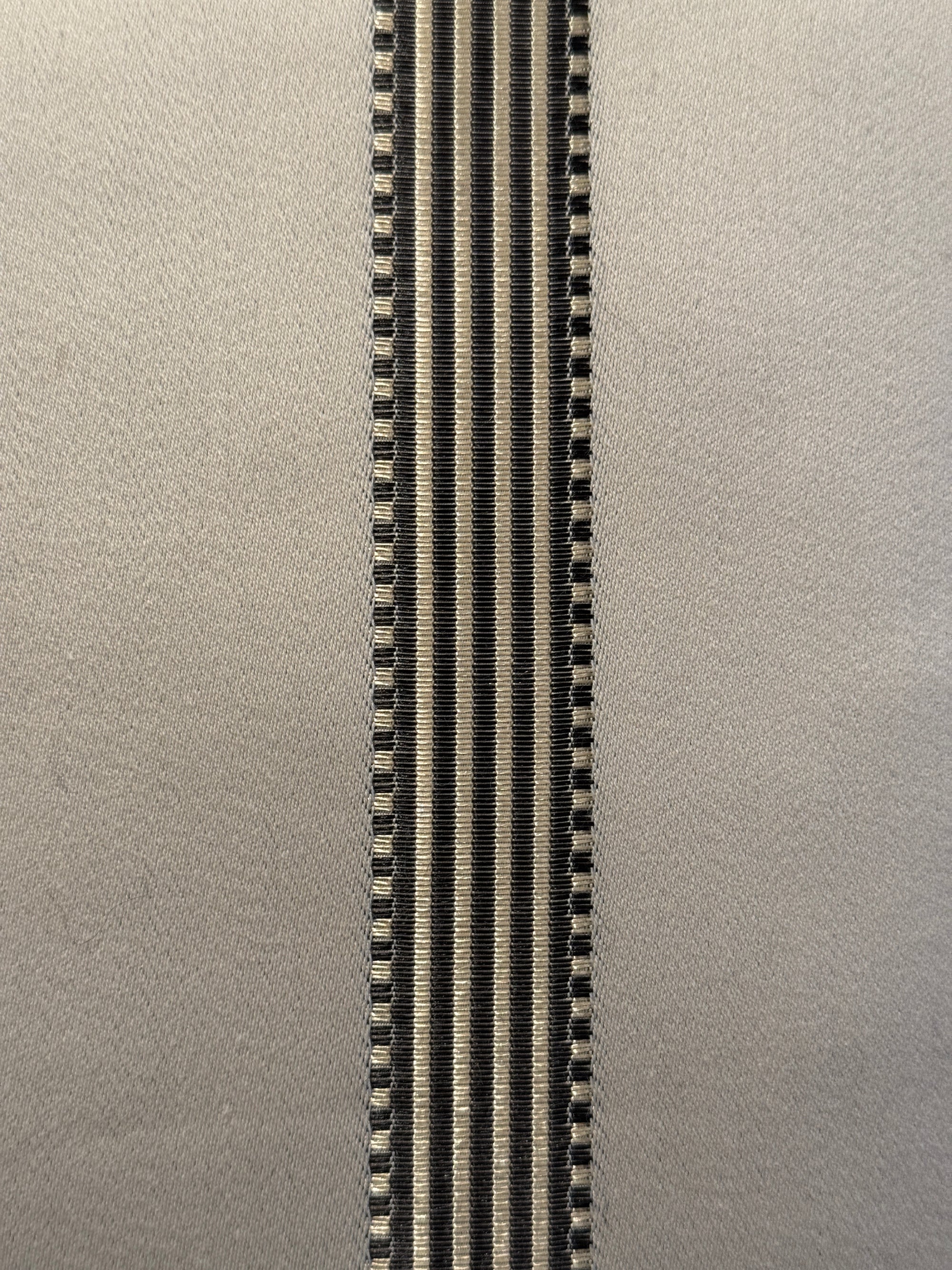 Throw Pillow Creame & Platinum/Black Stripe