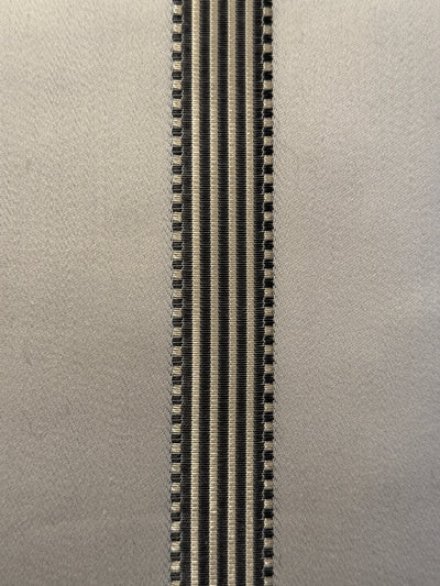 Throw Pillow Creame & Platinum/Black Stripe