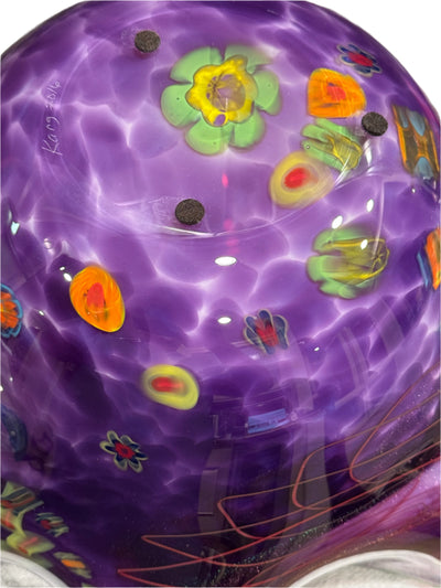 Handblown Glass Bowl by Rollin Karg.