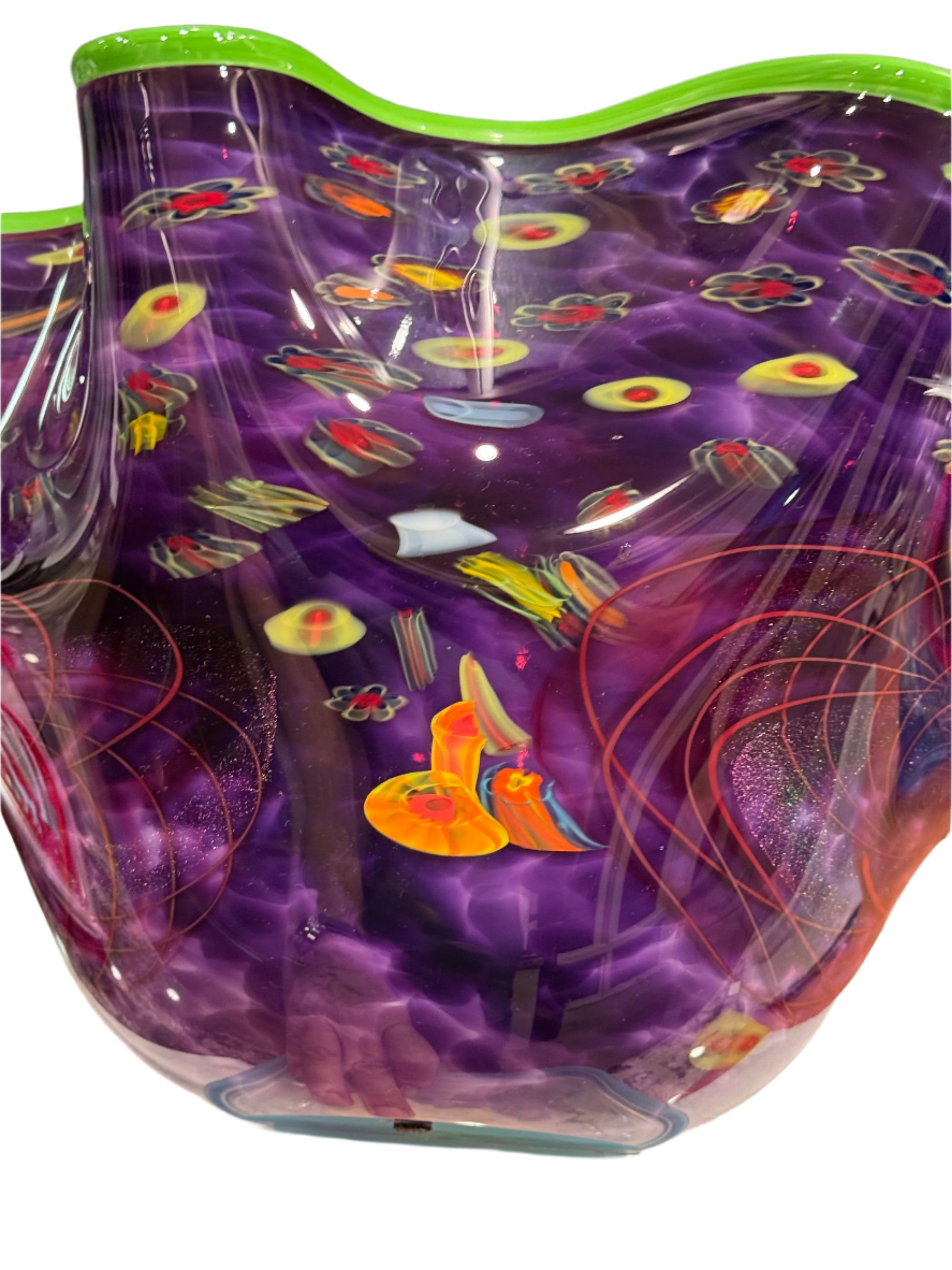 Handblown Glass Bowl by Rollin Karg.