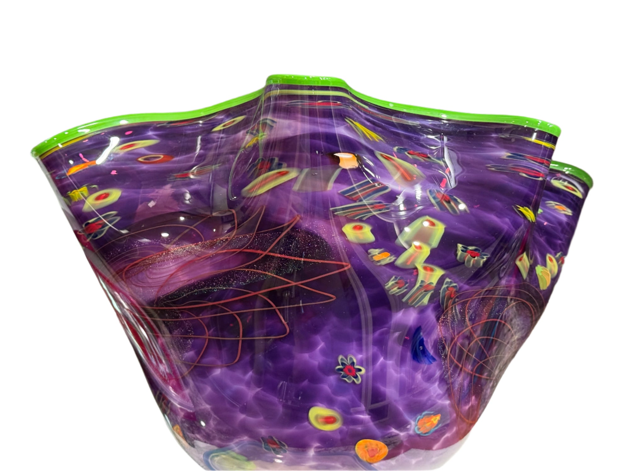 Handblown Glass Bowl by Rollin Karg.