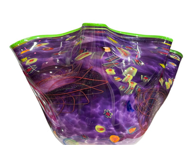 Handblown Glass Bowl by Rollin Karg.