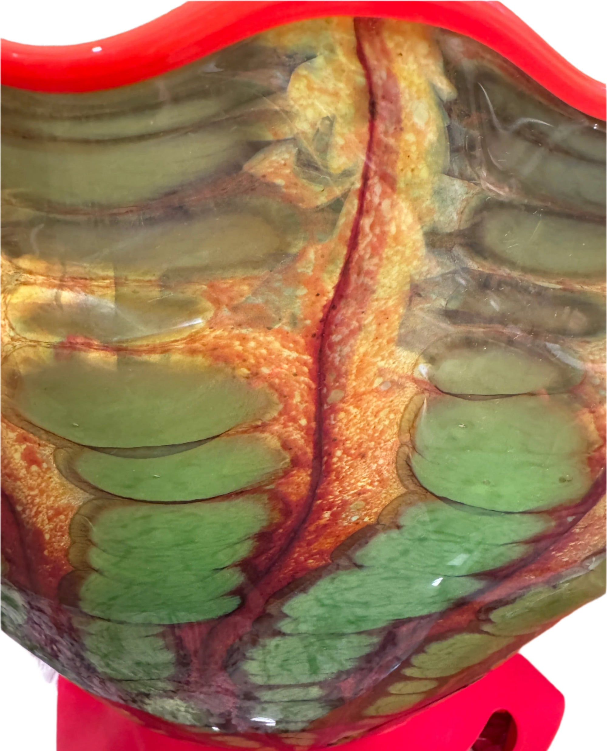 Handblown Glass Bowl by Rollin Karg, Signed