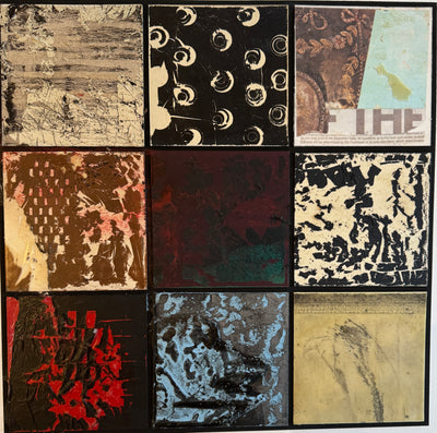 Artwork Contemporary Abstract on Linoleum