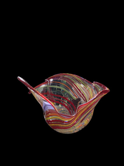 Handblown Glass Bowl by Rollin Large, Signed