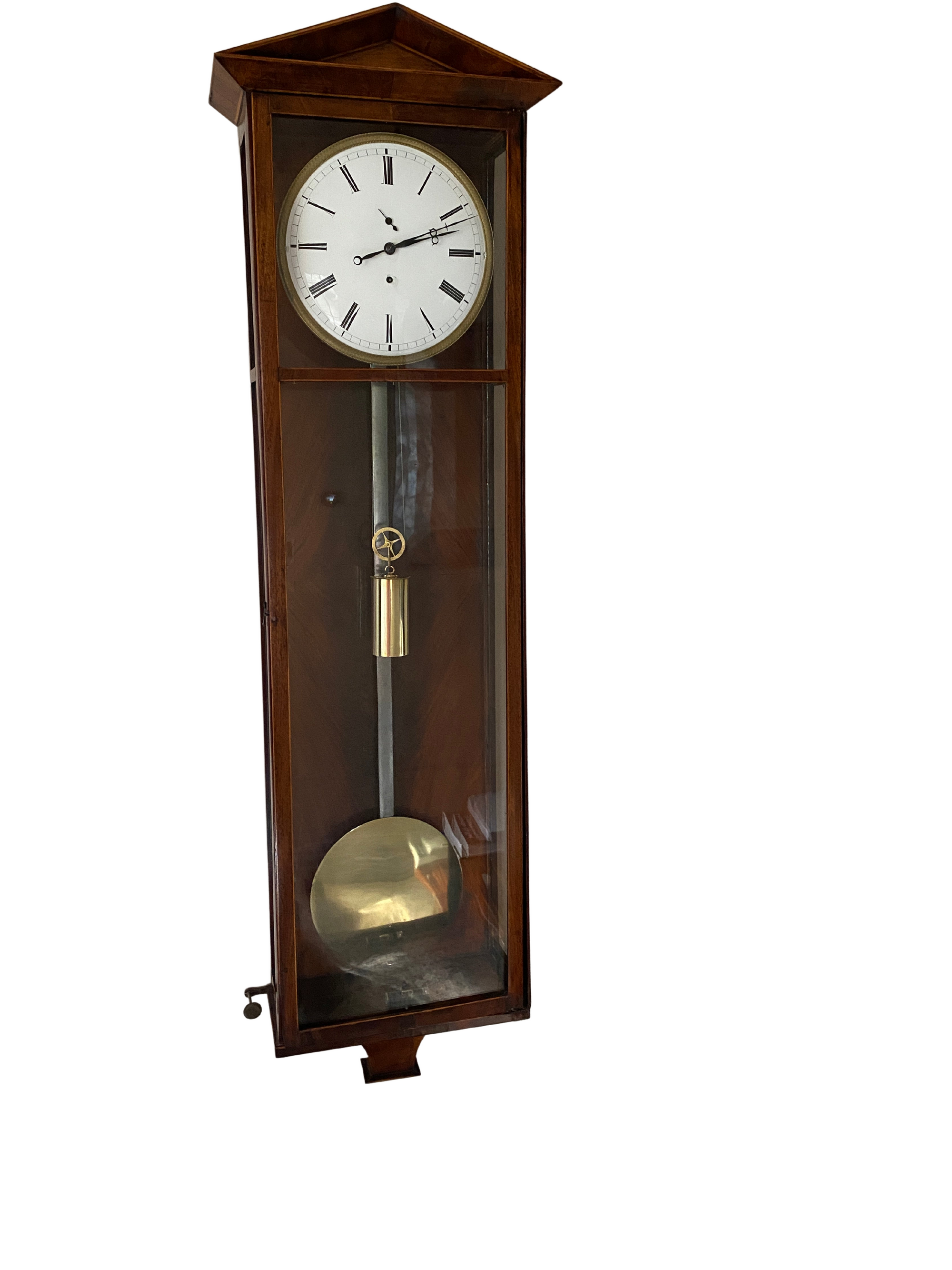 Regulator Clock Dachluhr Vienna Biedermeier