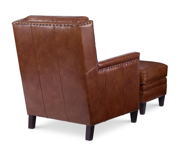 Leather Chair & Ottoman