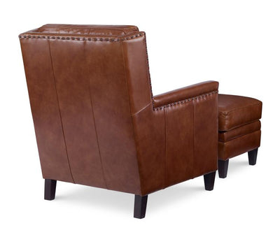 Leather Chair & Ottoman