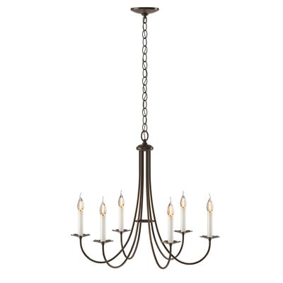 Simple Sweep 6 Arm Chandelier