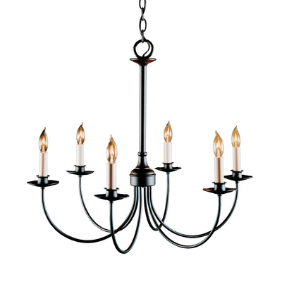 Simple Lines 6 Arm Chandelier