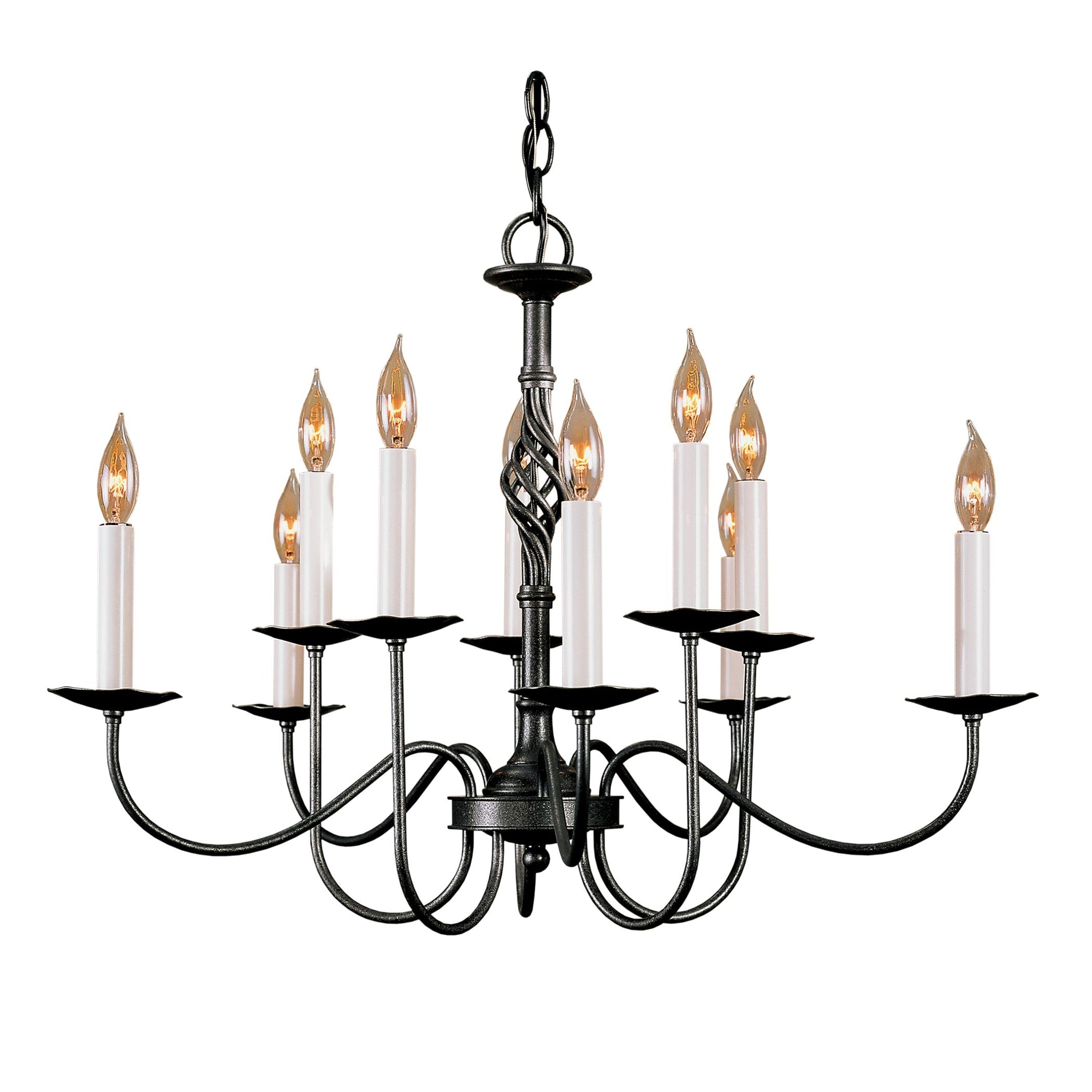 Twist Basket 10 Arm Chandelier