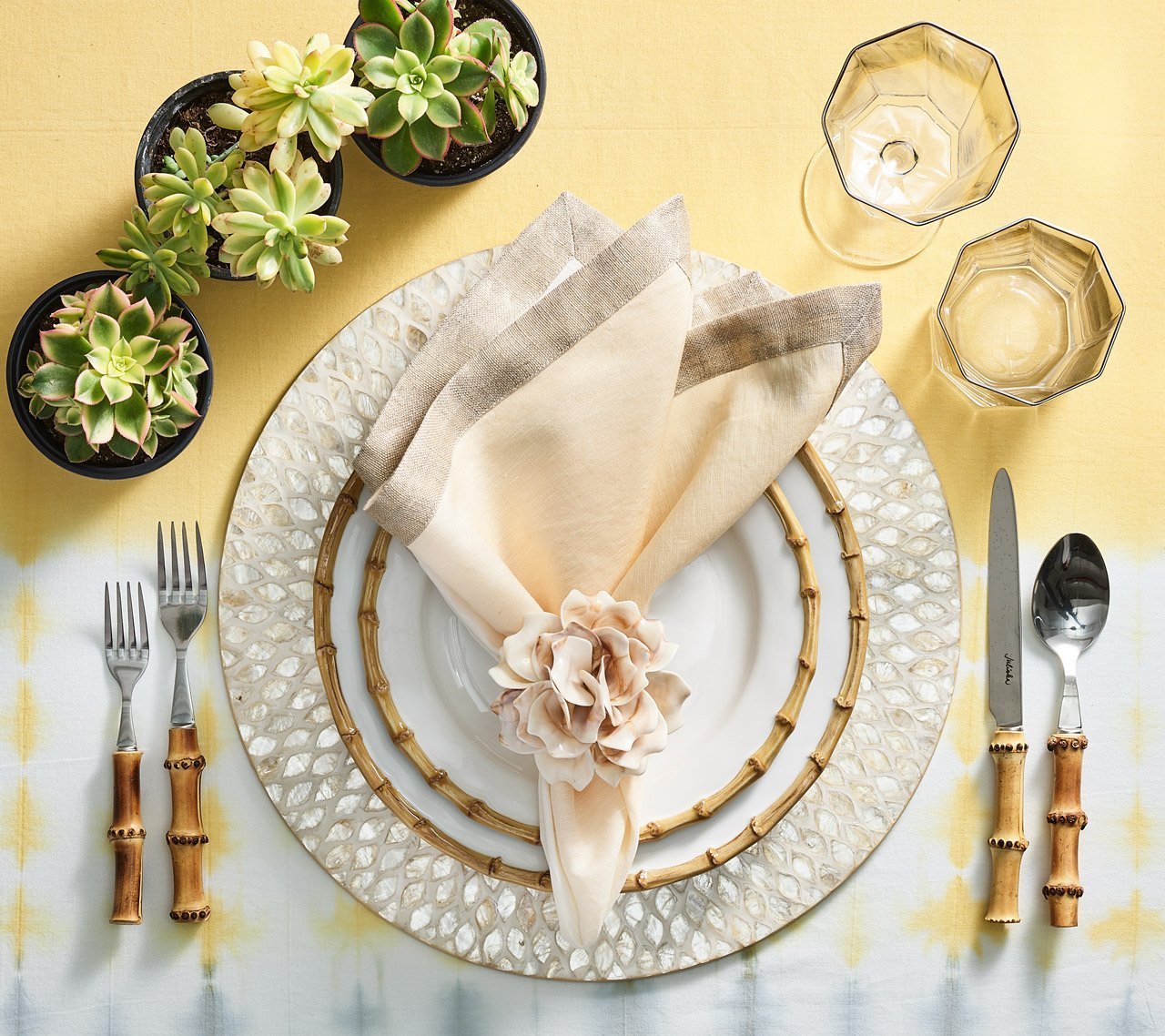 Marquis Placemat in Champagne, Set of 4