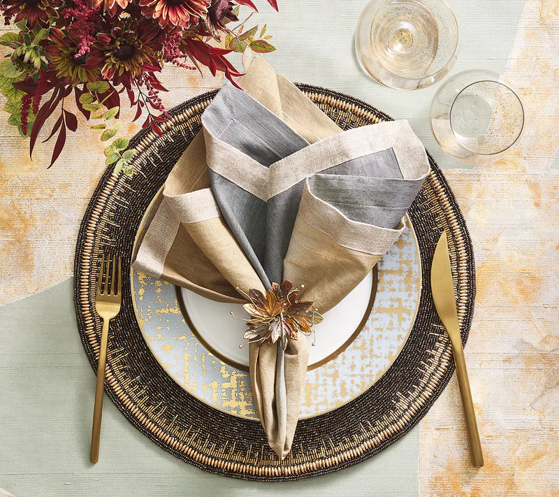 Laurel Leaf in Gold & Multi Set of 4