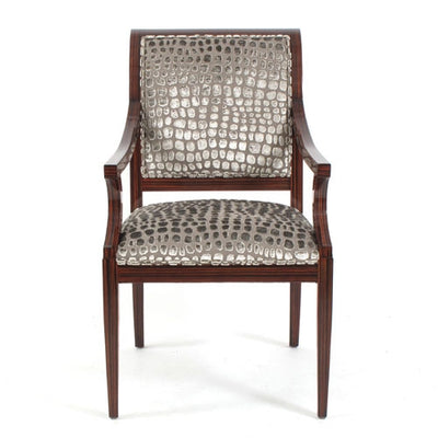 Macassar Ebony Faux Macassar with Arms Custom