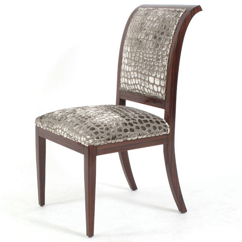 Dining Side Chairs, Macassar Ebony Faux Finish