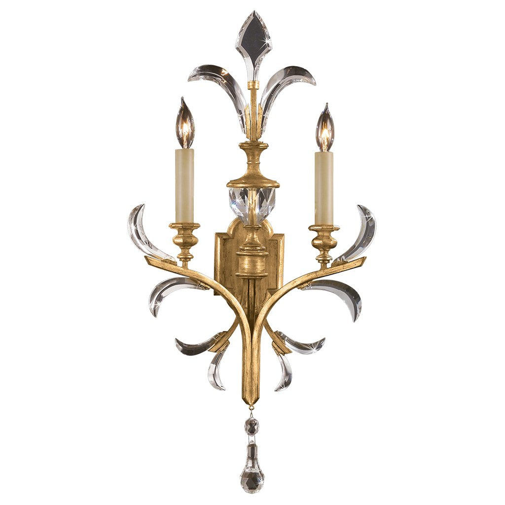 Beveled Arcs Gold Sconce 760750ST