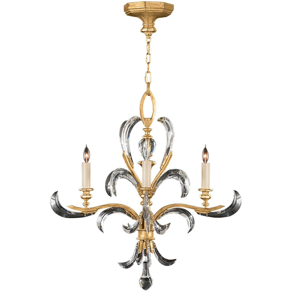 Beveled Arcs Gold Chandelier 760840ST