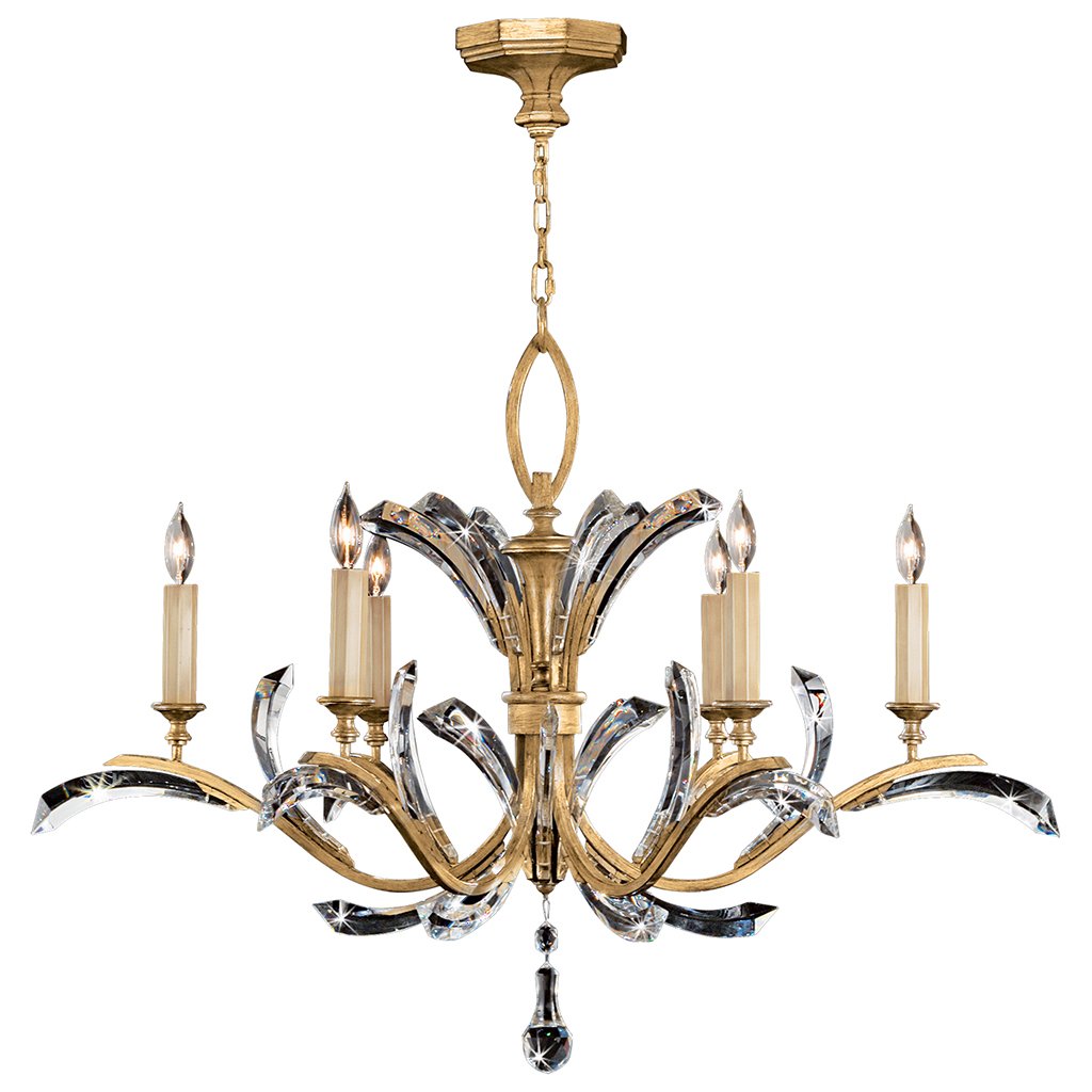 Beveled Arcs Gold Chandelier 761240ST