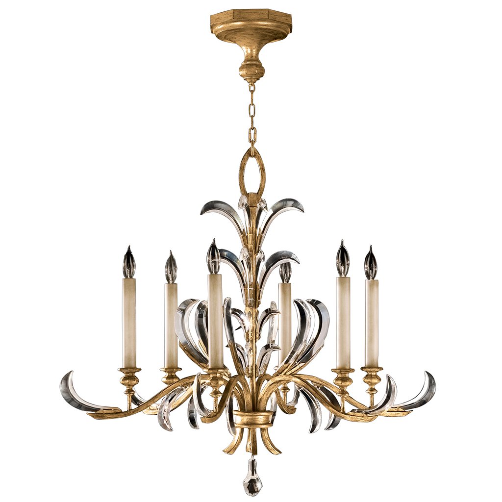 Beveled Arcs Gold Chandelier 762640ST