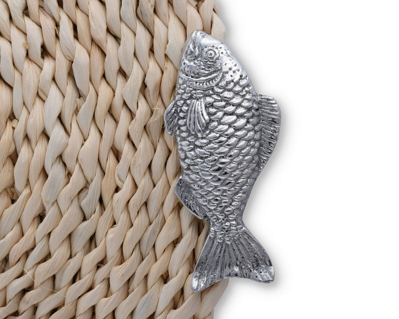 Placemats Fish Twisted Seagrass- Set Of 4