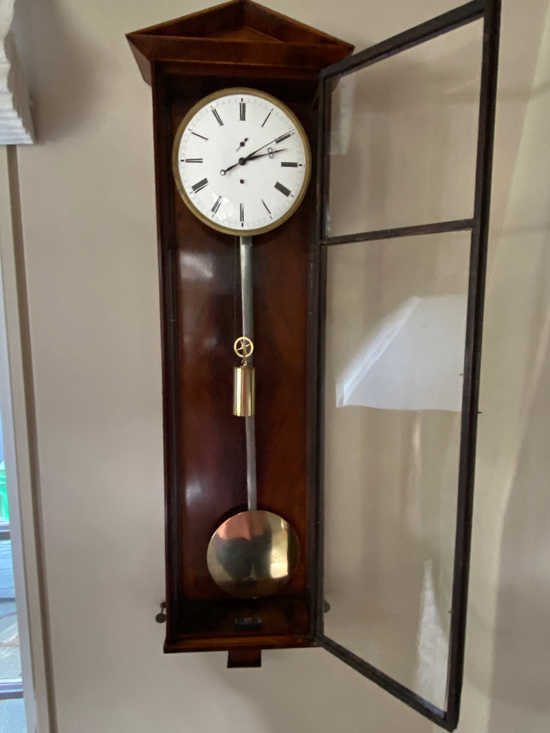 Regulator Clock Dachluhr Vienna Biedermeier