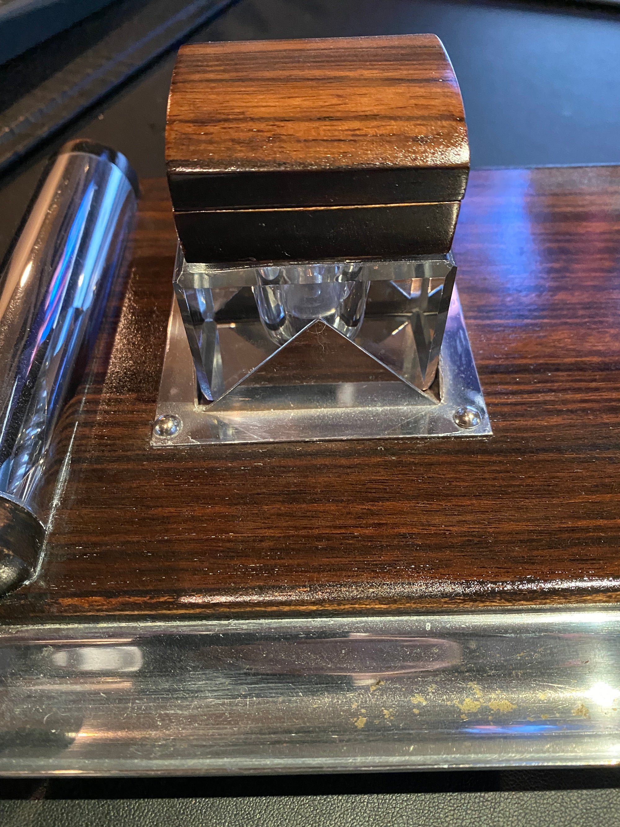 1930's Art Deco Ink well Desk Set