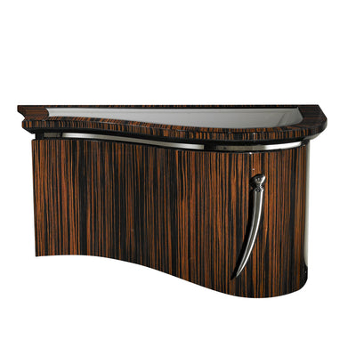 Suspended Nighstand - High Gloss Macassar Ebony