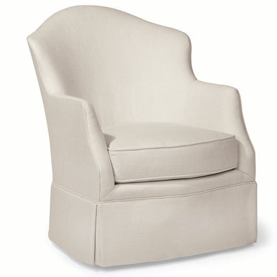 Swivel Lounge Chair (Kick Pleat Skirt)