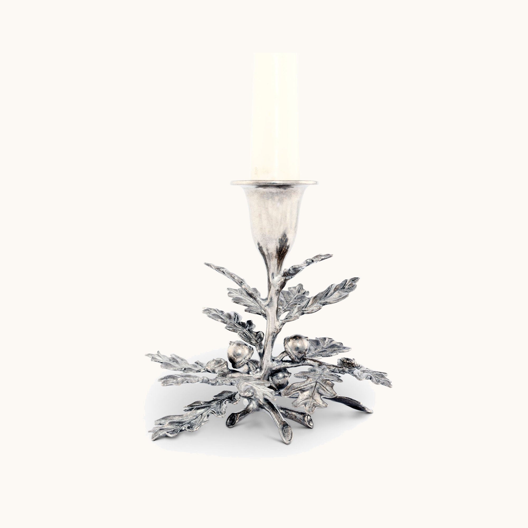 Oak Leaf Candlestick - 1 Taper