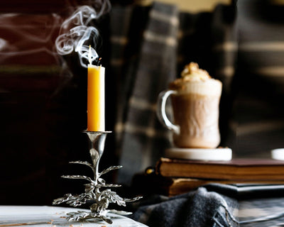 Oak Leaf Candlestick - 1 Taper