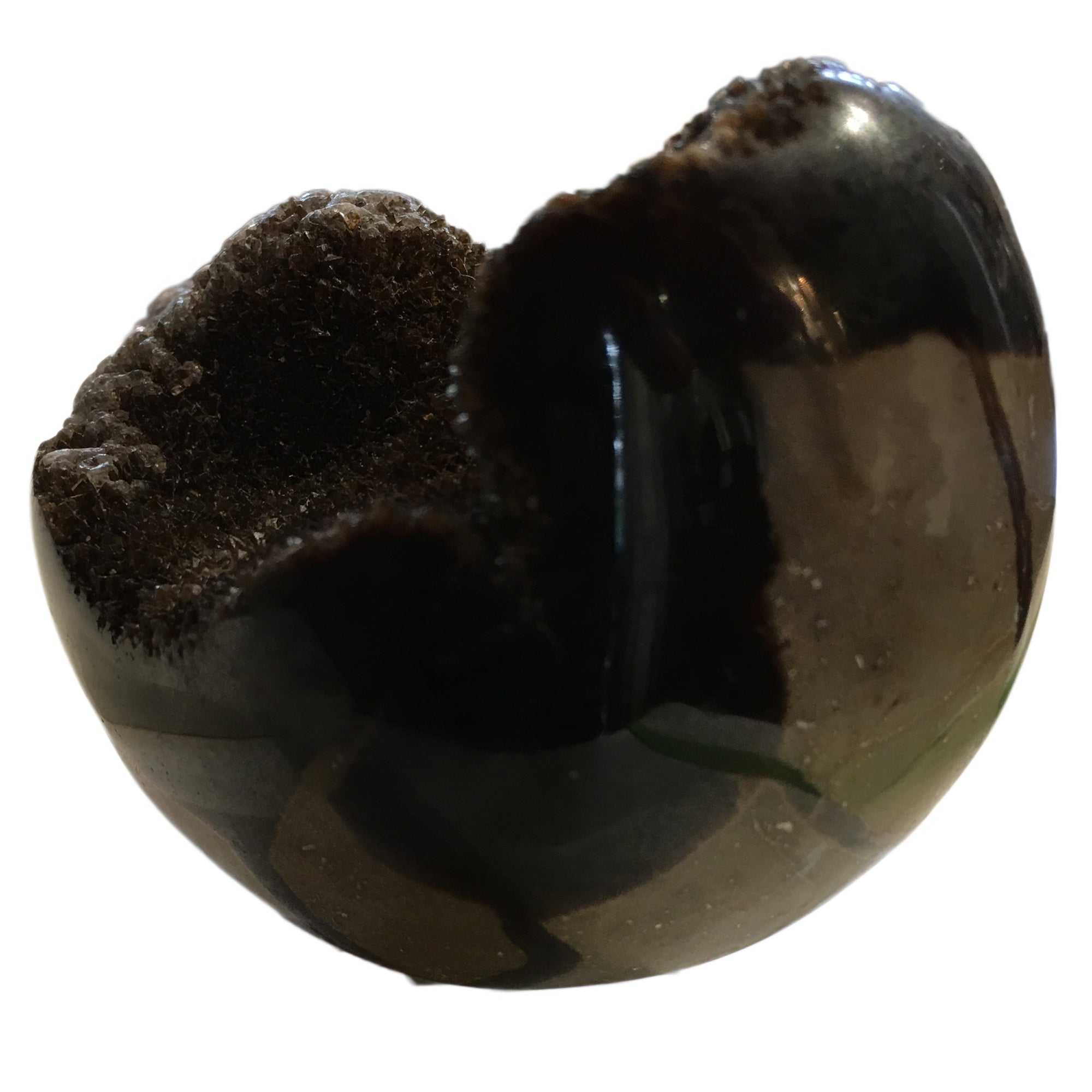 Septarian Nodules with Druzy Aragonite.