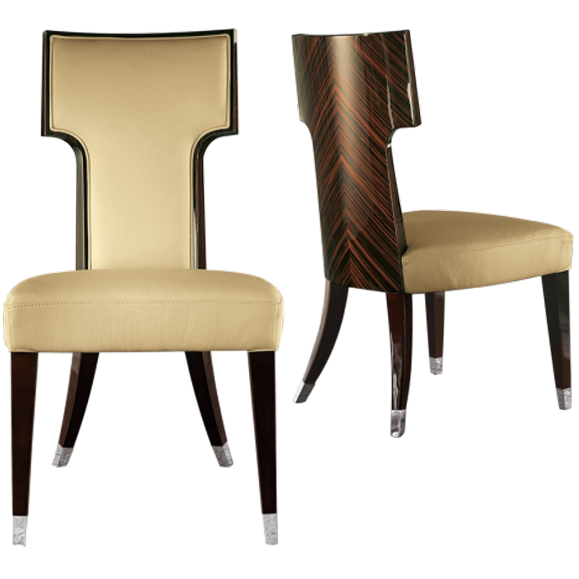 Giorgio High Gloss Macassar Ebony Dining Chair