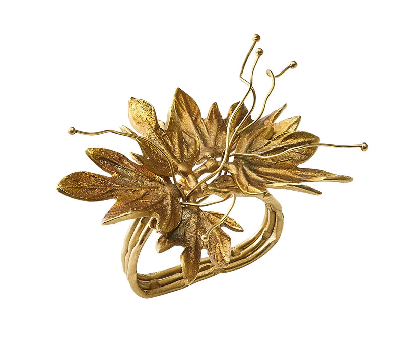 Laurel Leaf in Gold & Multi Set of 4