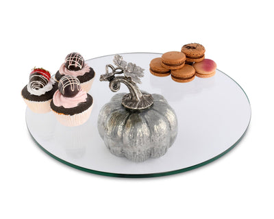 Pewter Pumpkin Dessert Stand