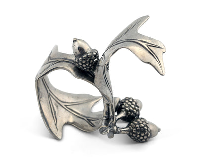 Pewter Acorn & Oak Leaf Napkin Ring