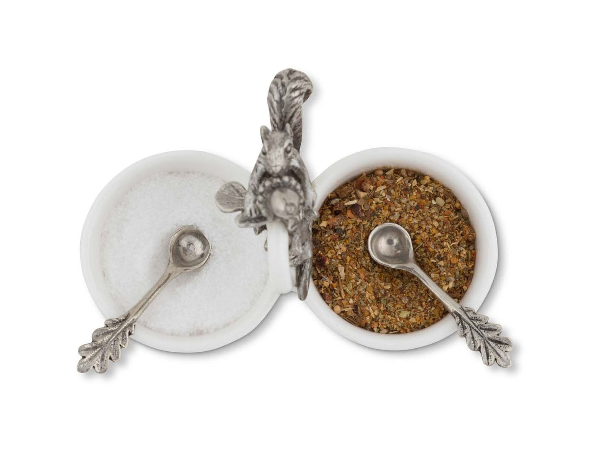 Squirrel Double Salt Cellar