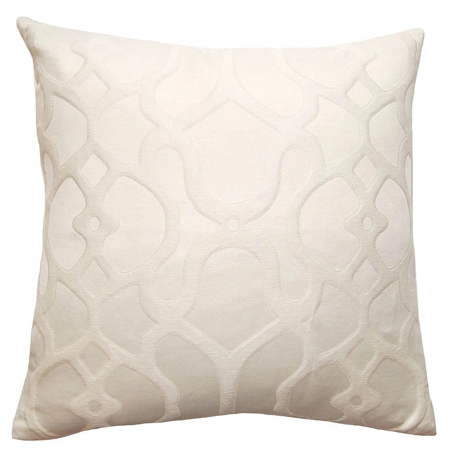 Throw Pillow Blanco Ornate