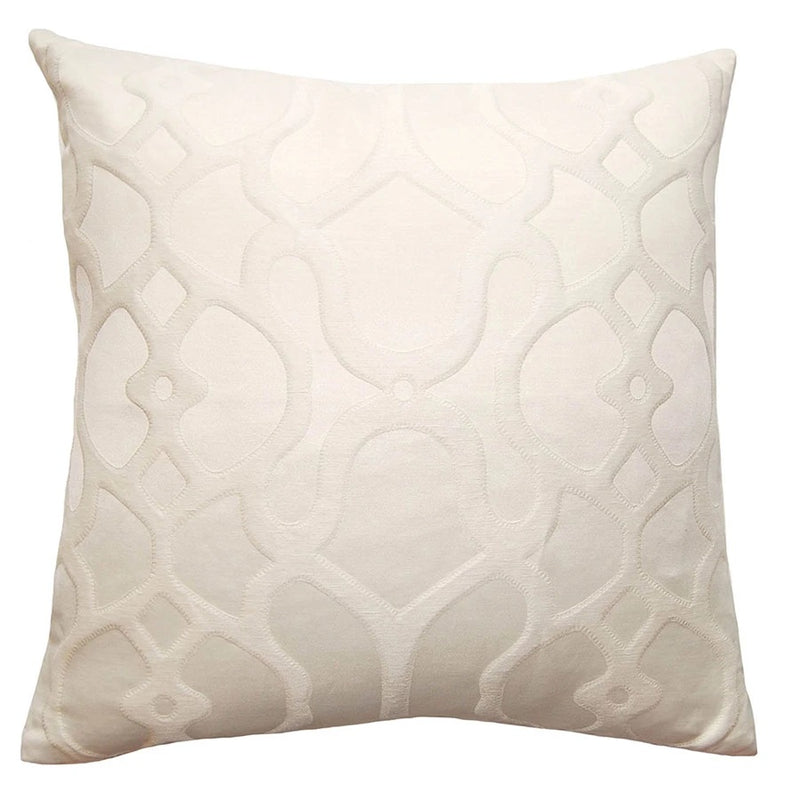 Throw Pillow Blanco Ornate