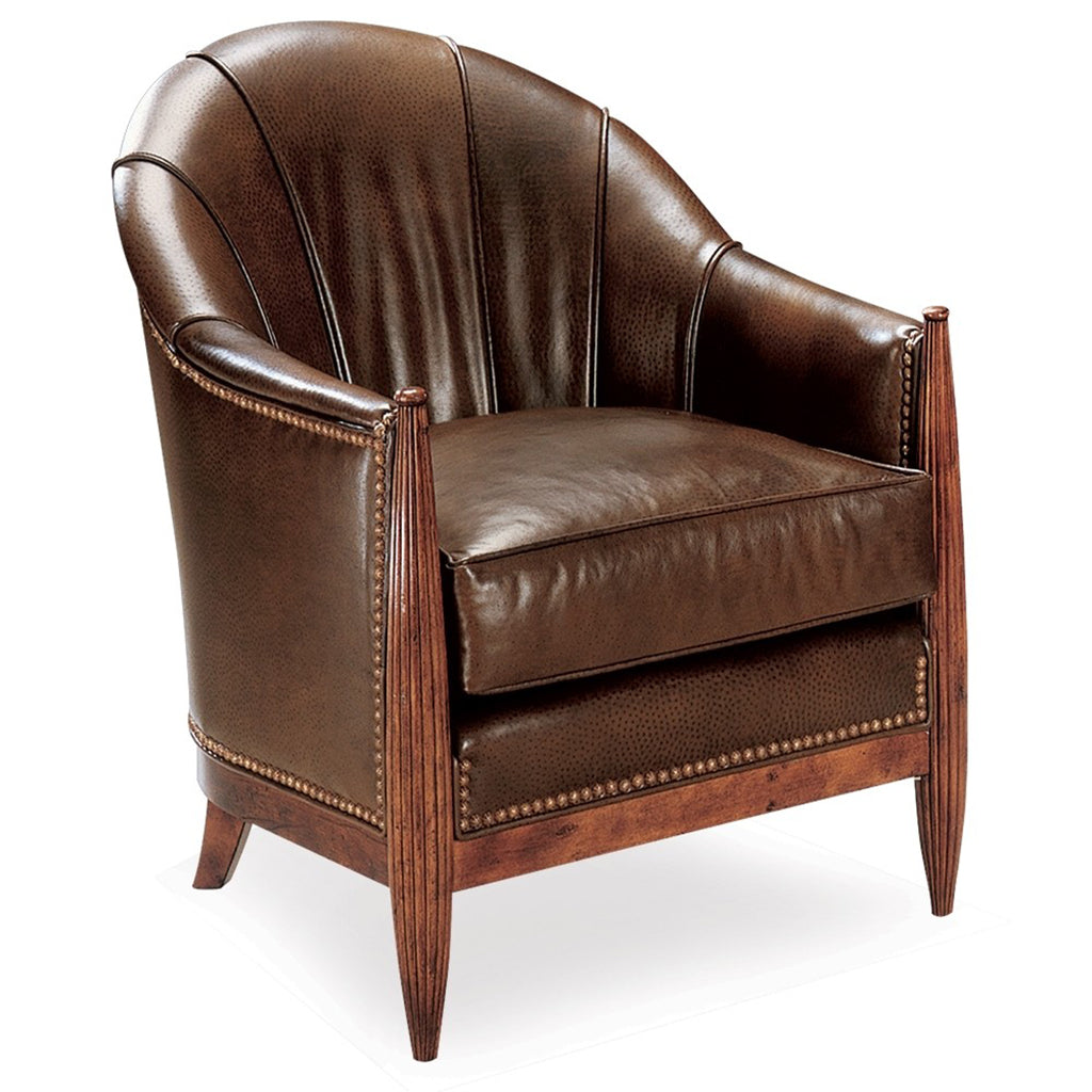 Swaim Leather Accent Chair Sam