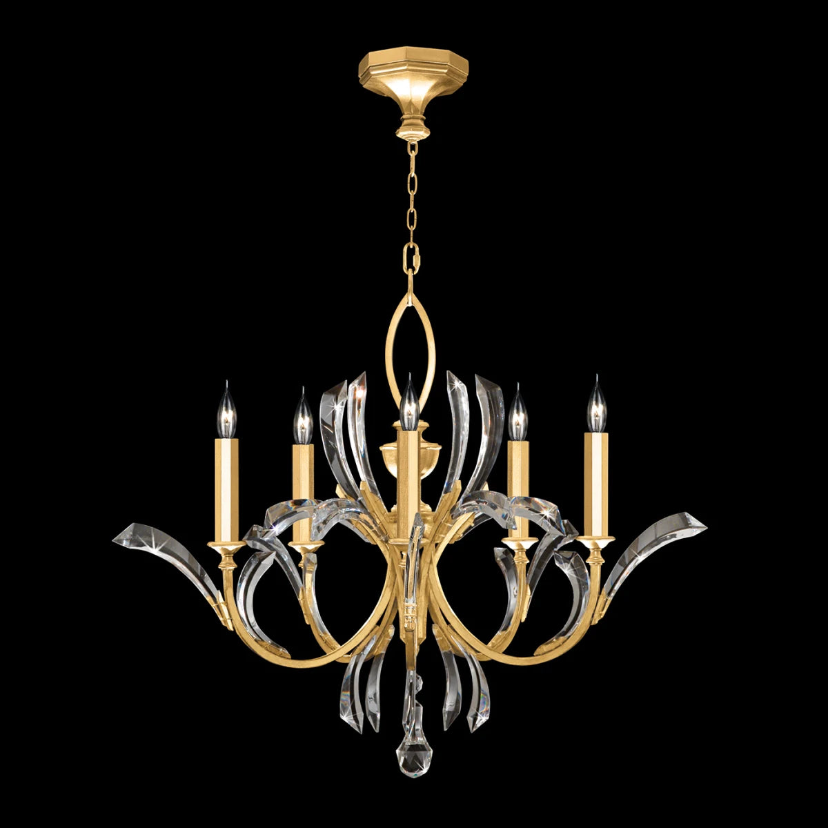 Beveled Arcs 36" Chandelier